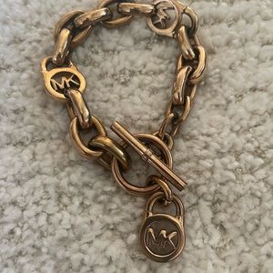 Michael Kors gold plated chain bracelet
